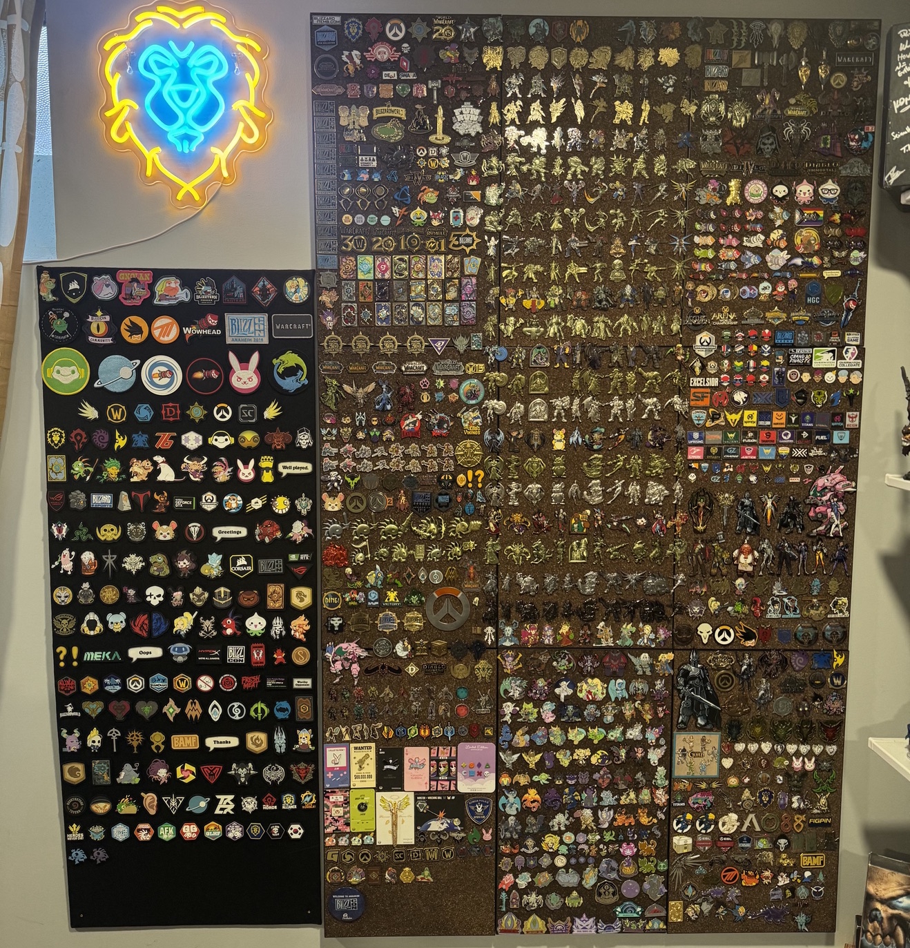 Tony's Blizzard pin collection